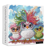 Colorful Funny Chicks Jigsaw Puzzle 1000 Piece